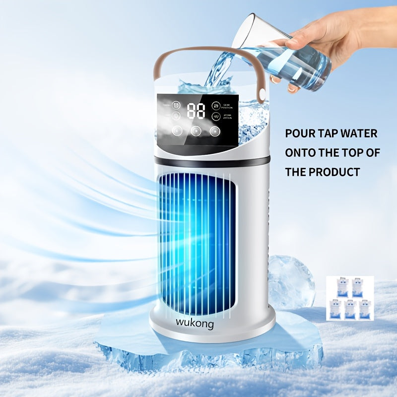 Portable Air Conditioner Fan, Versatile Mini Air Conditioner Fan with Digital Display