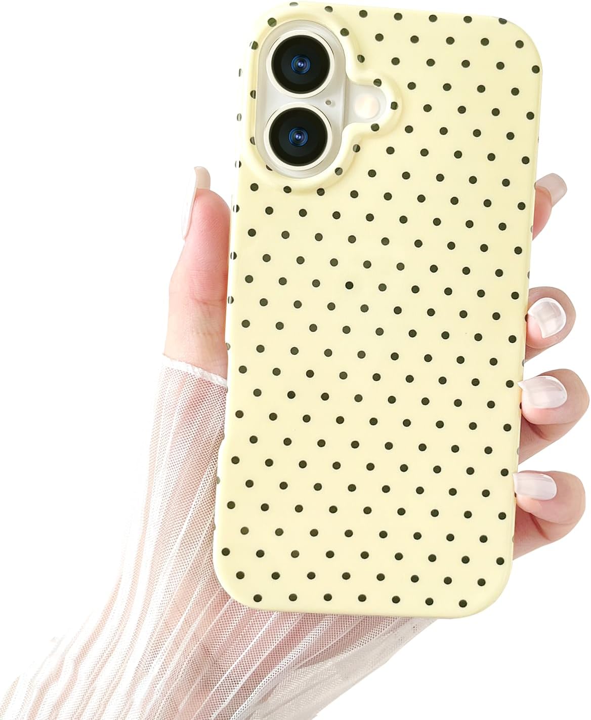 iPhone 17 Pro Max Cute Polka Dot Beautiful and Stylish Shockproof Protective Case