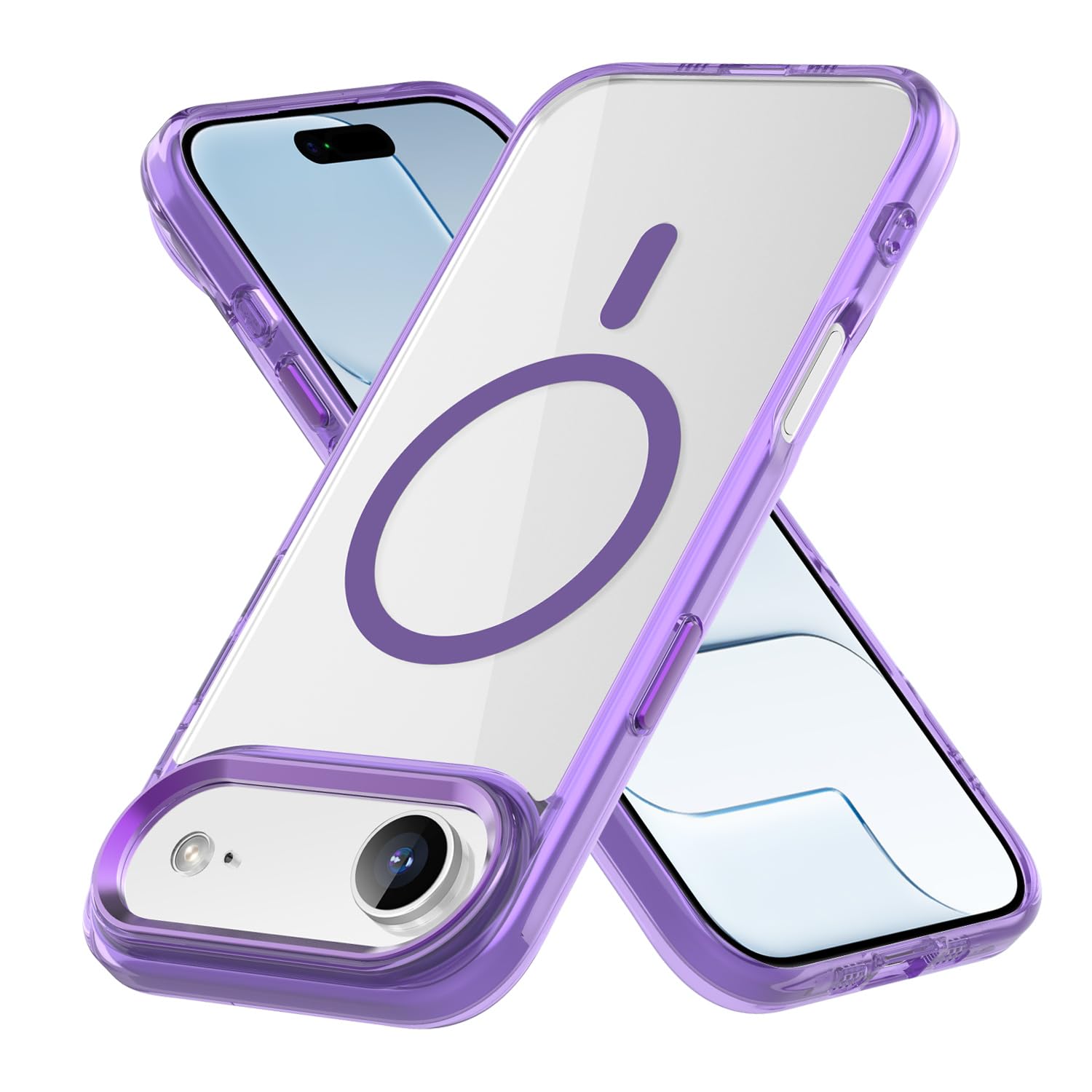Magnetic Case for Apple iPhone 17 Pro Max Transparent Rugged Shockproof