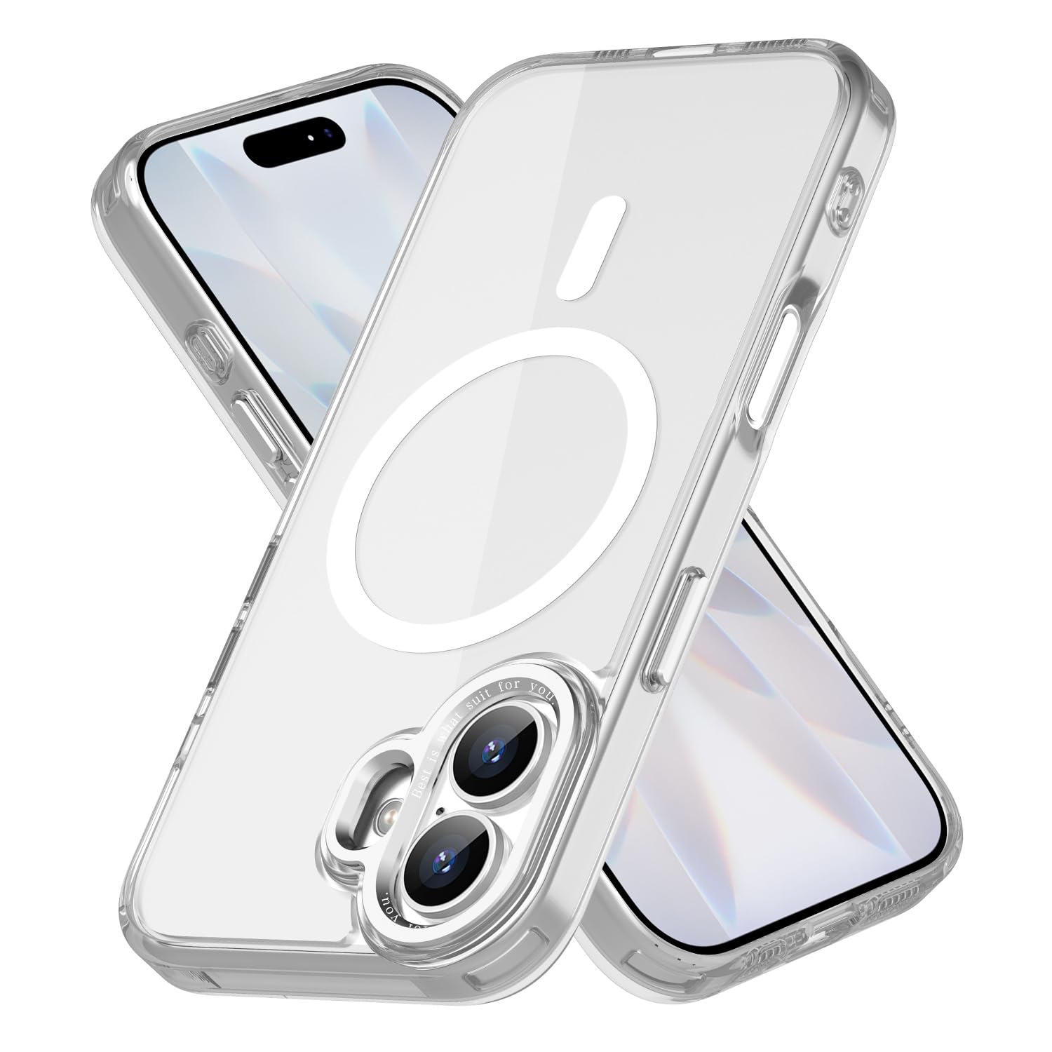 Magnetic Case for Apple iPhone 17 Pro Max Transparent Rugged Shockproof