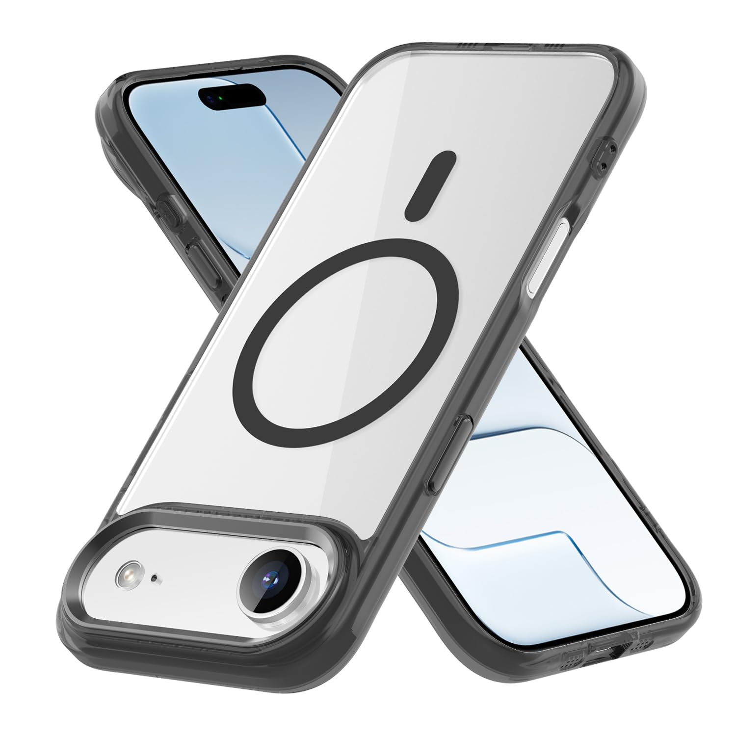 Magnetic Case for Apple iPhone 17 Pro Max Transparent Rugged Shockproof