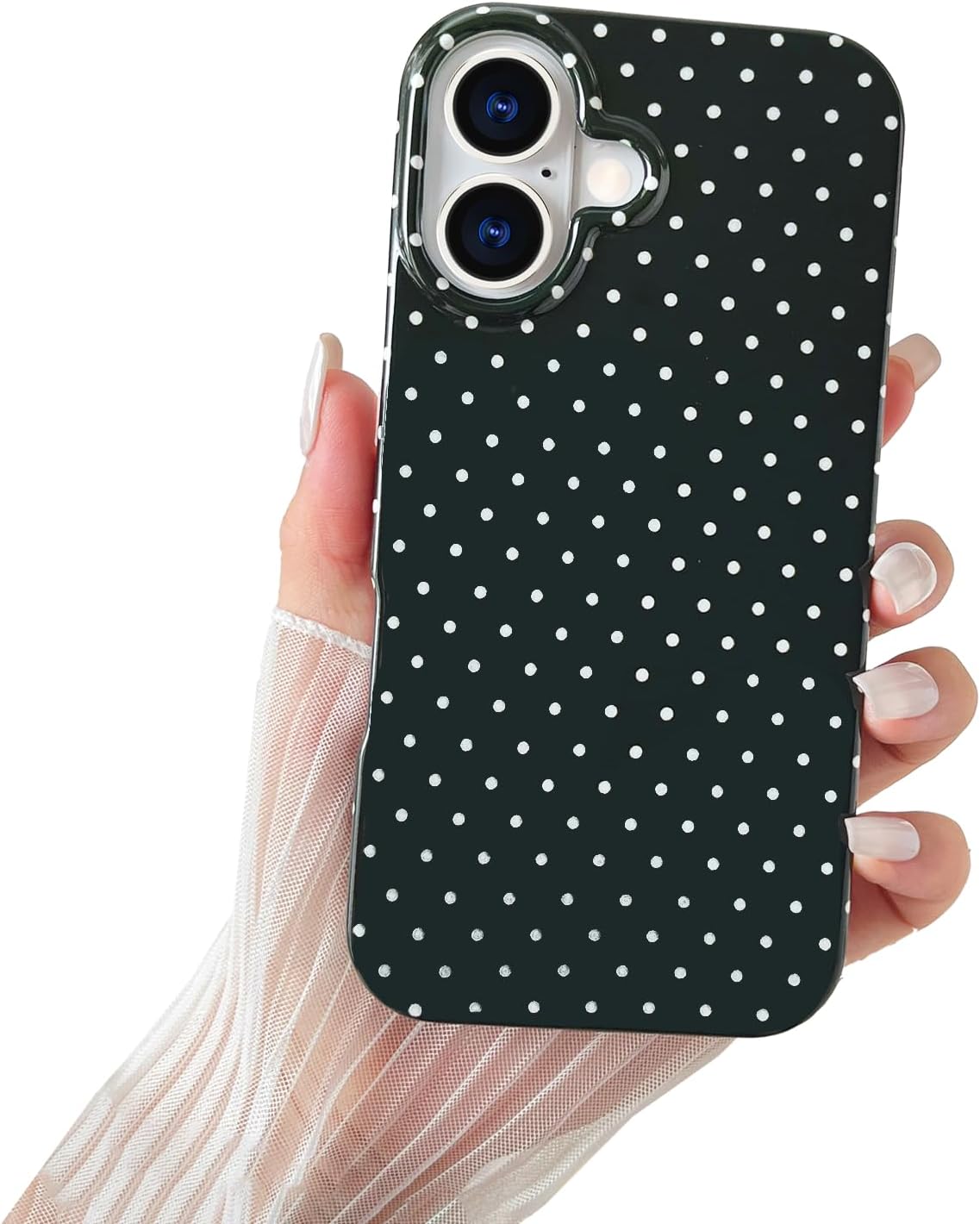 iPhone 17 Pro Max Cute Polka Dot Beautiful and Stylish Shockproof Protective Case