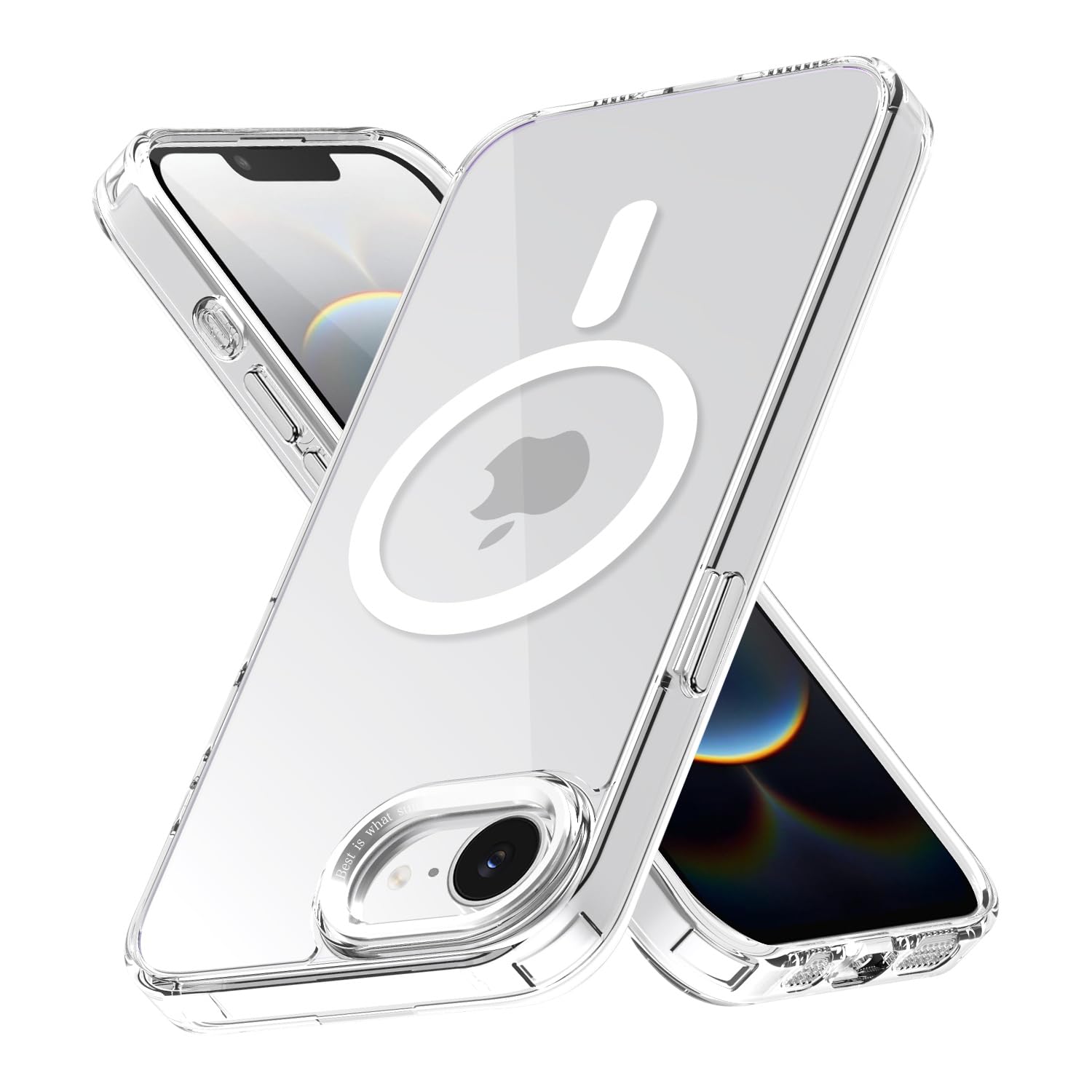 Magnetic Case for Apple iPhone 17 Pro Max Transparent Rugged Shockproof
