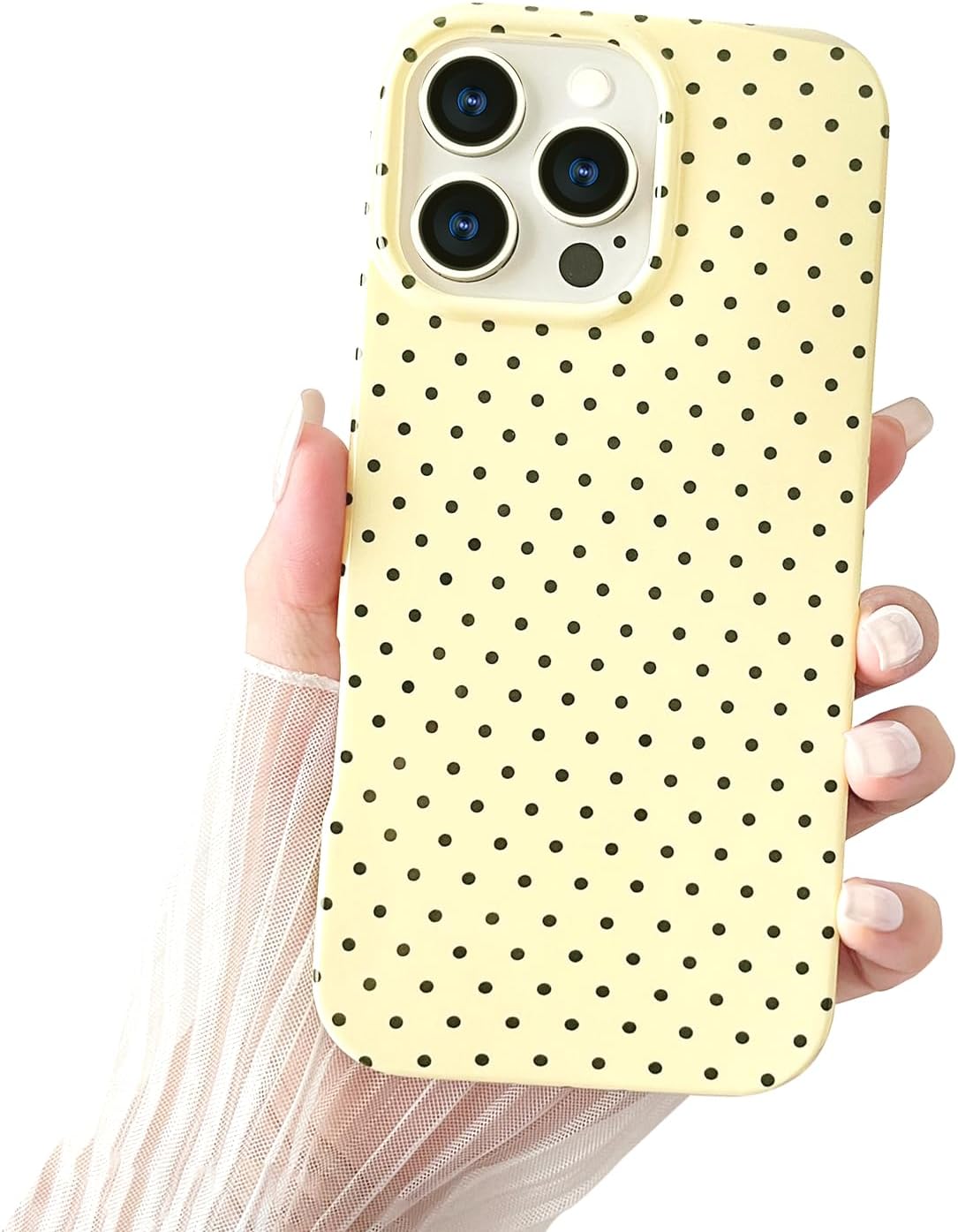 iPhone 17 Pro Max Cute Polka Dot Beautiful and Stylish Shockproof Protective Case