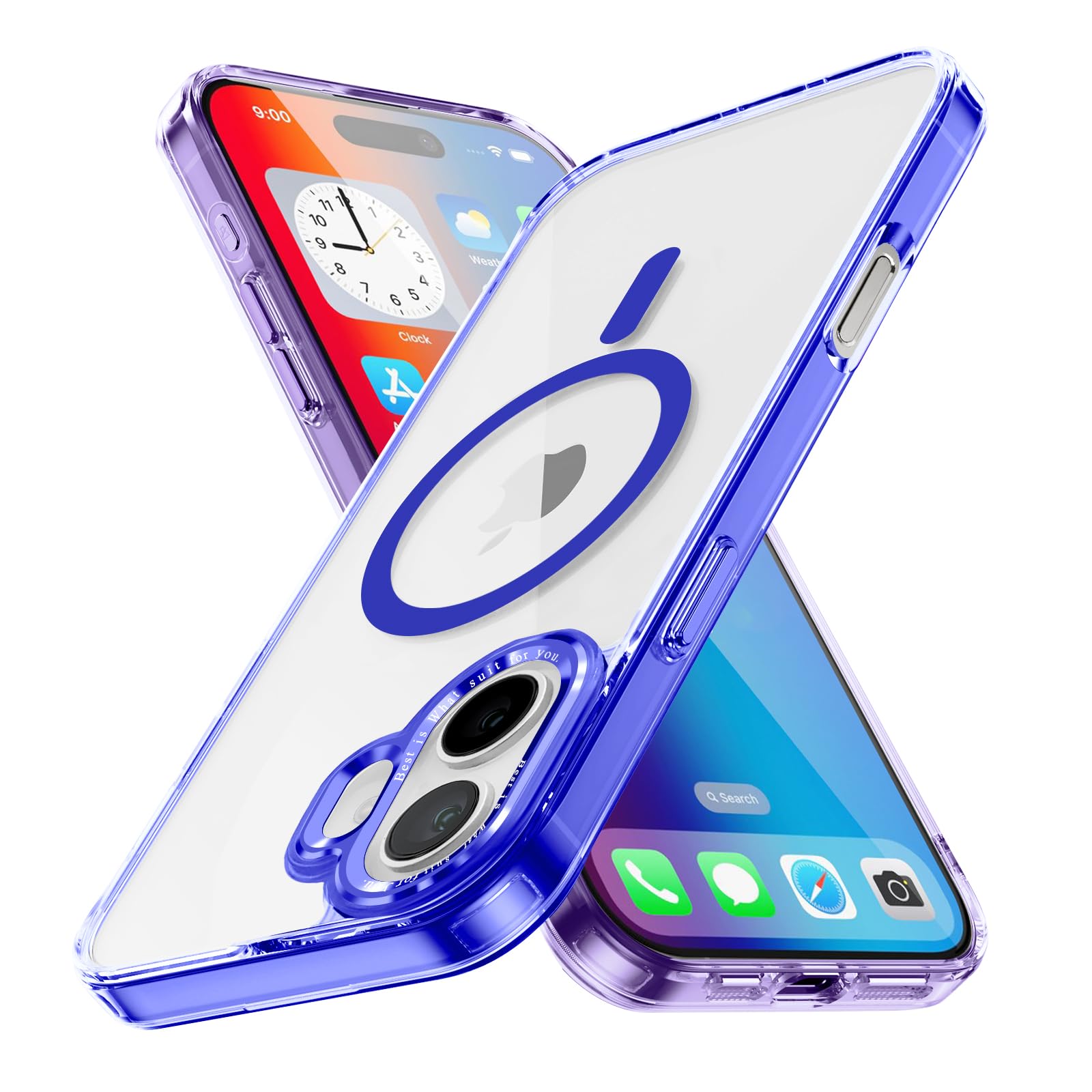 Magnetic Case for Apple iPhone 17 Pro Max Transparent Rugged Shockproof