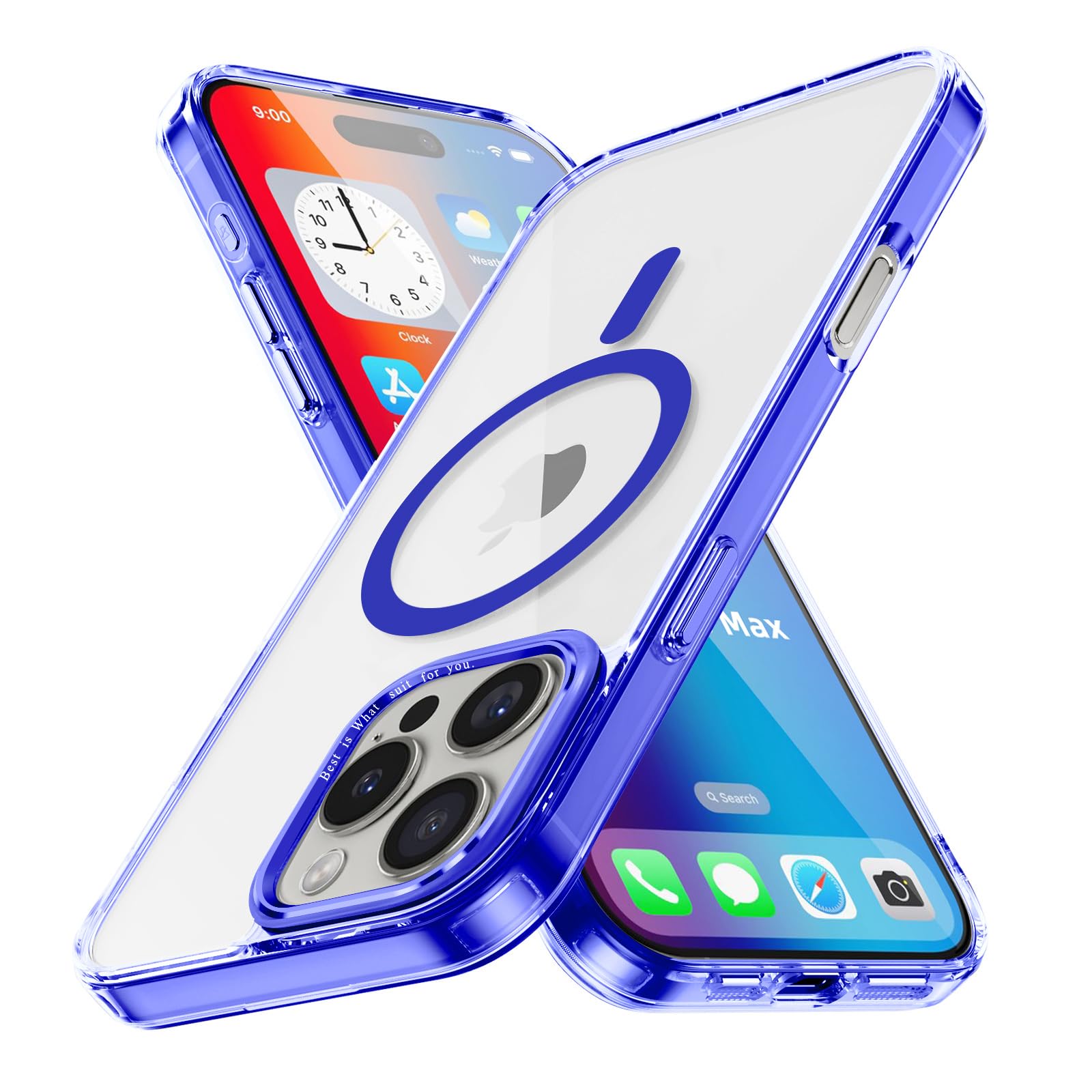 Magnetic Case for Apple iPhone 17 Pro Max Transparent Rugged Shockproof