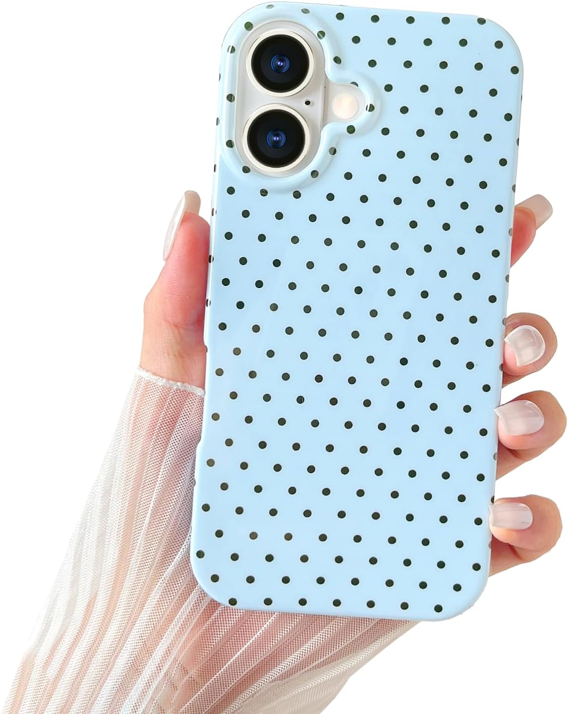 iPhone 17 Pro Max Cute Polka Dot Beautiful and Stylish Shockproof Protective Case