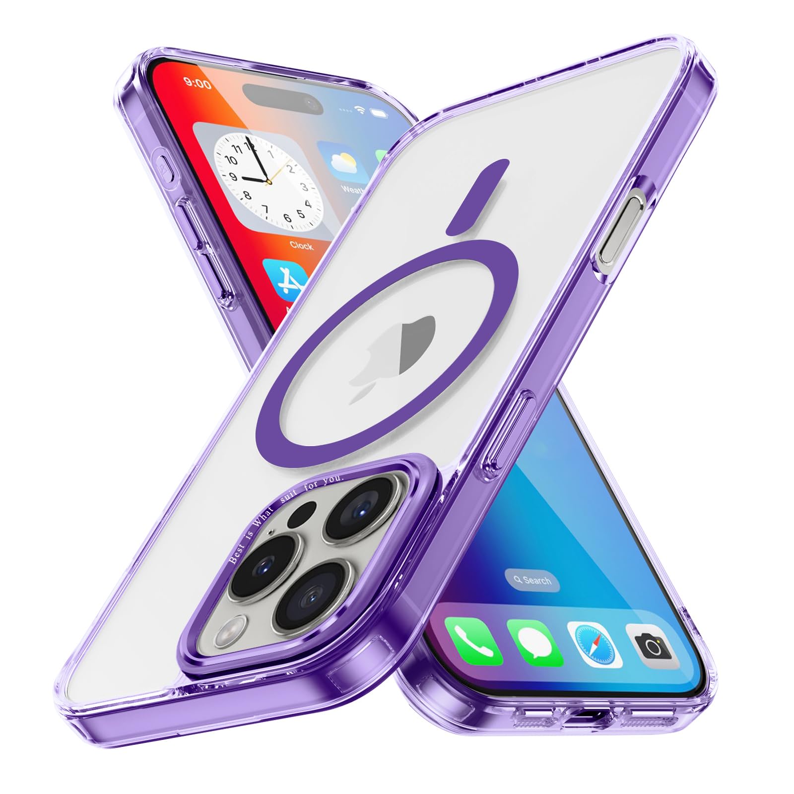 Magnetic Case for Apple iPhone 17 Pro Max Transparent Rugged Shockproof