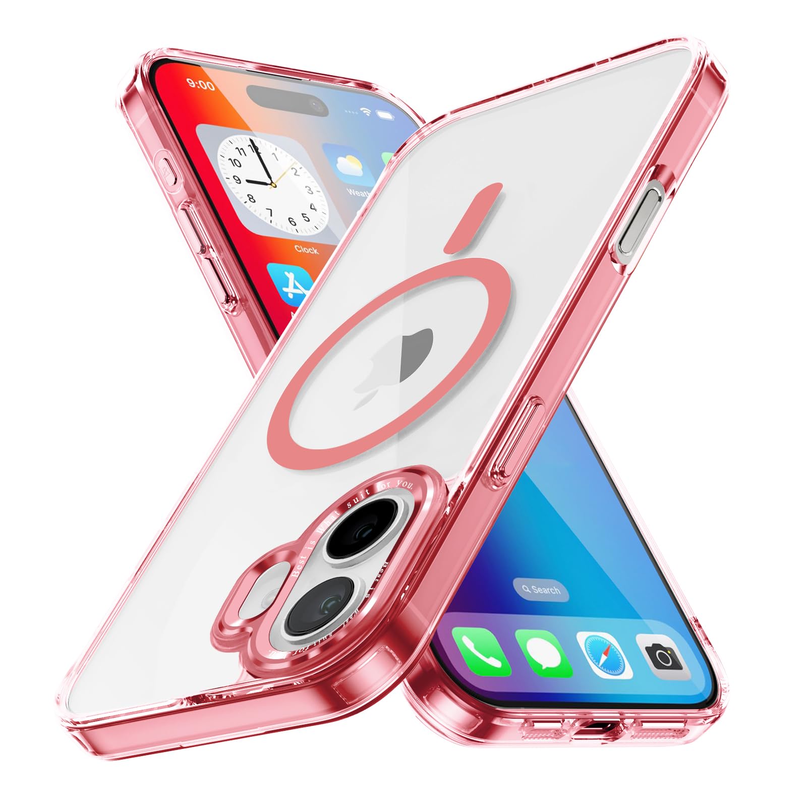 Magnetic Case for Apple iPhone 17 Pro Max Transparent Rugged Shockproof