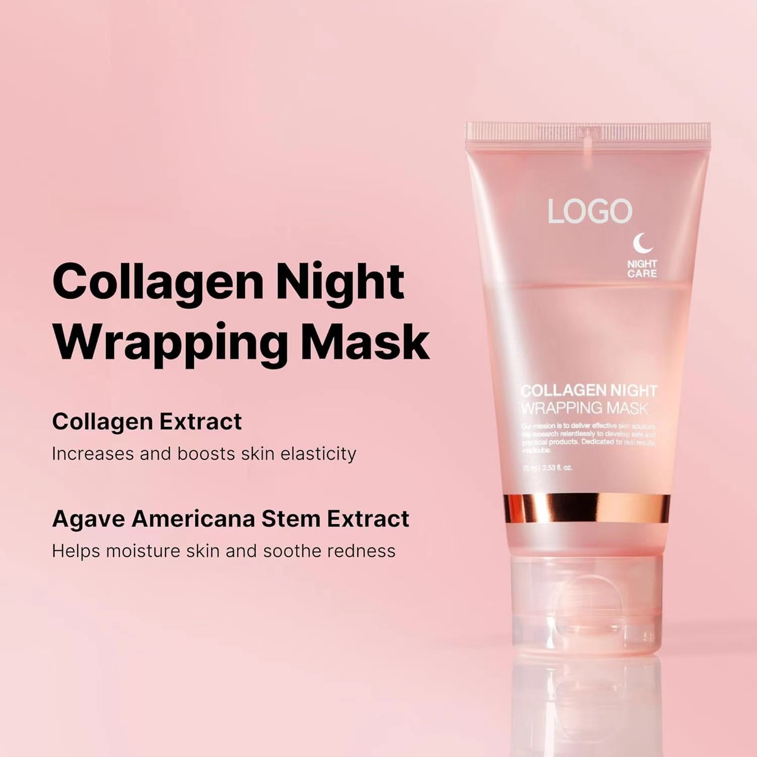 Collagen peel-off mask smearable deep cleansing