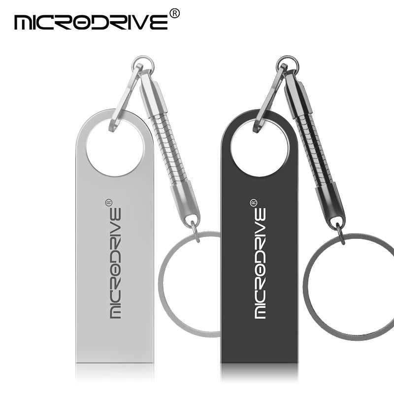 Metal USB Flash Drive Pendrive 8GB 16GB 32GB 64GB High Speed Memory Stick U Disk 128GB waterproof Key Ring Gift metal stick key
