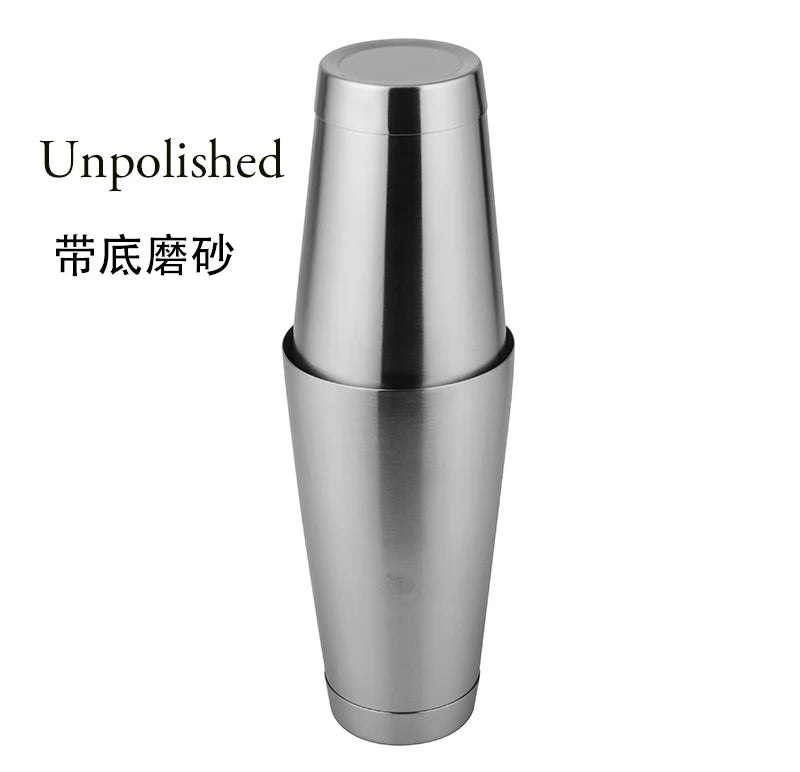 Bar Cocktail Shaker Boston Shaker: 2-piece Set: 18oz Weighted & 25oz Weighted Professional Bartender Cocktail Shaker-