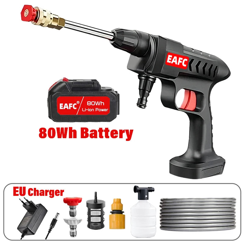 300W 60Bar Wireless High Pressure Car Wash Washer Gun Auto Clean Foam Generator Water Gun Spray Cleaner Car Washing Machine