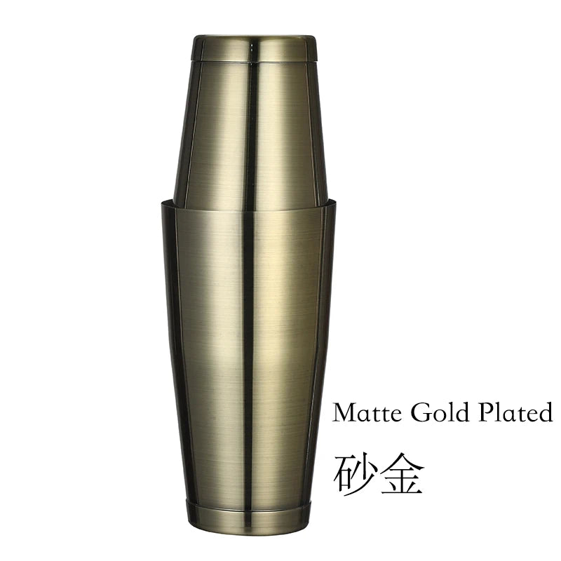 Bar Cocktail Shaker Boston Shaker: 2-piece Set: 18oz Weighted & 25oz Weighted Professional Bartender Cocktail Shaker-