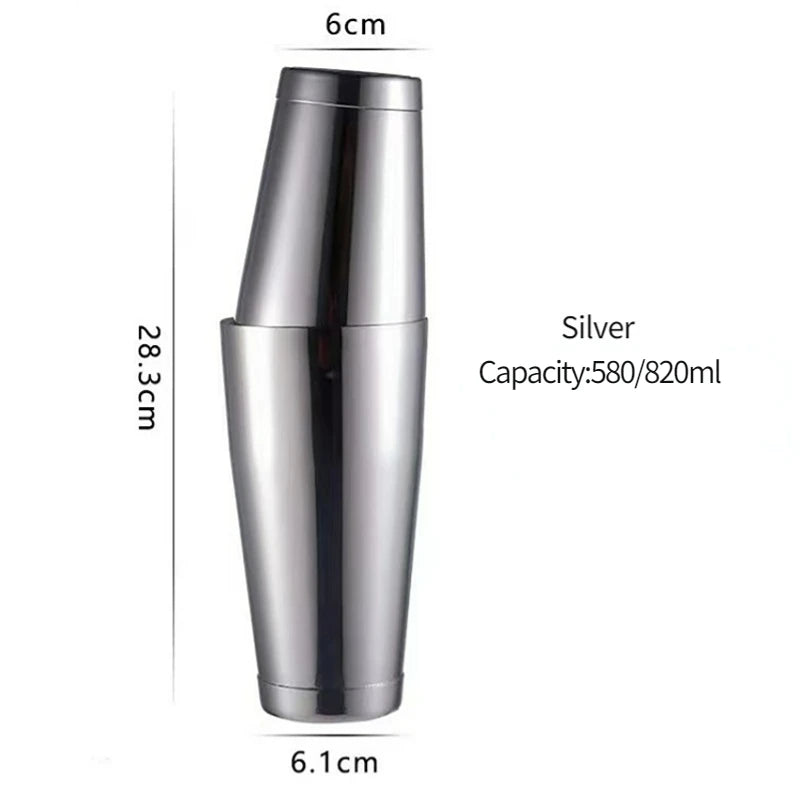 Bar Cocktail Shaker Boston Shaker Stainless Steel Engraving Shaker Bar Accessory Bartender Tools For Home And Bar