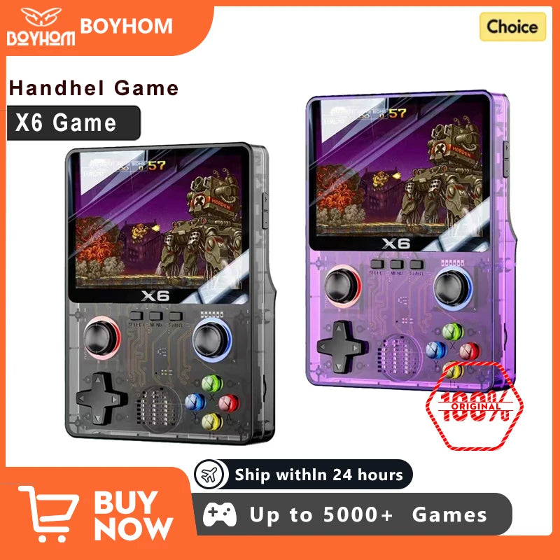NEW X6 Game Console Retro Video Game Console 3.5'' IPS Screen Portable Handheld