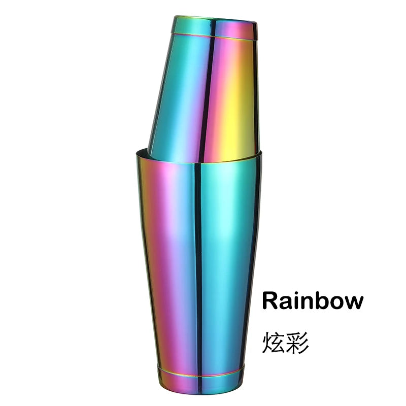 Stainless Steel Boston Shaker Bar Shaker with different Surface Finish -2 Piece Cocktail Shaker, 15-Ounce and 25-Ounce
