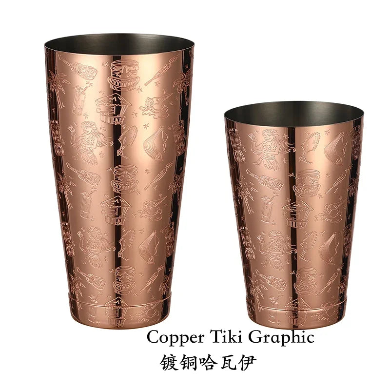 Cocktail Shaker, Pro Bar Shaker Boston Shaker Set, Stainless Steel Martini Shaker Drink Mixer for Bartending