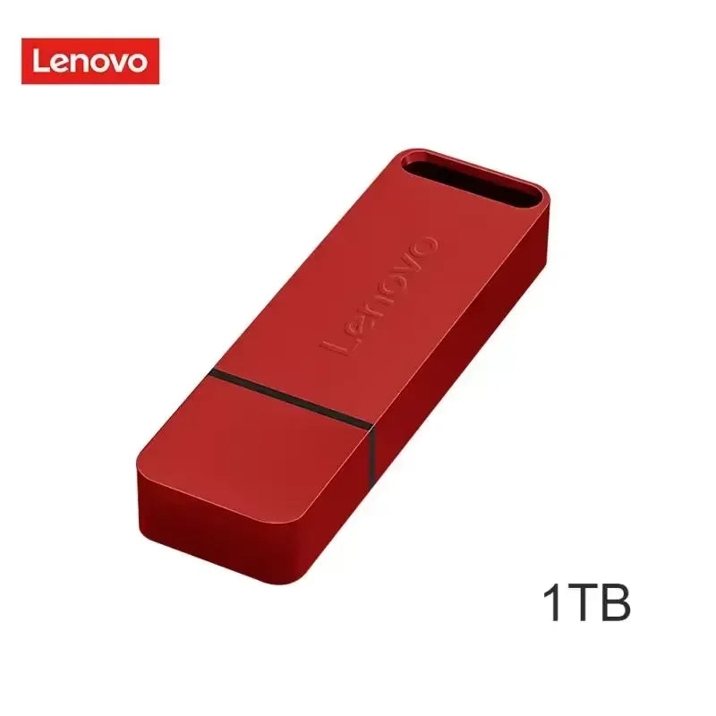 Lenovo USB 3.1 portable hard drive 2TB 1TB flash drive 512GB USB high-speed metal flash drive, suitable for PC