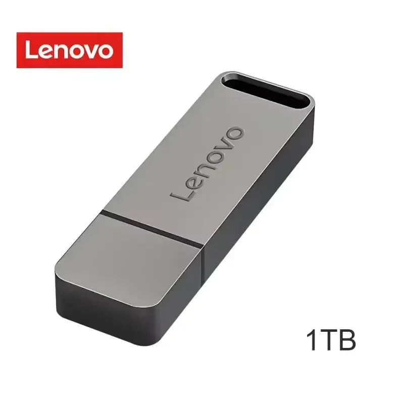 Lenovo USB 3.1 portable hard drive 2TB 1TB flash drive 512GB USB high-speed metal flash drive, suitable for PC
