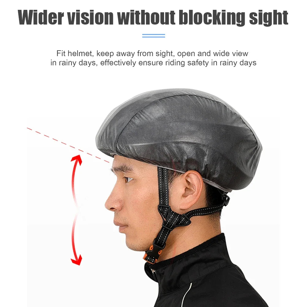 Bicycle Helmet Cover Ultralight Waterproof Reflective Windproof Dustproof Rain