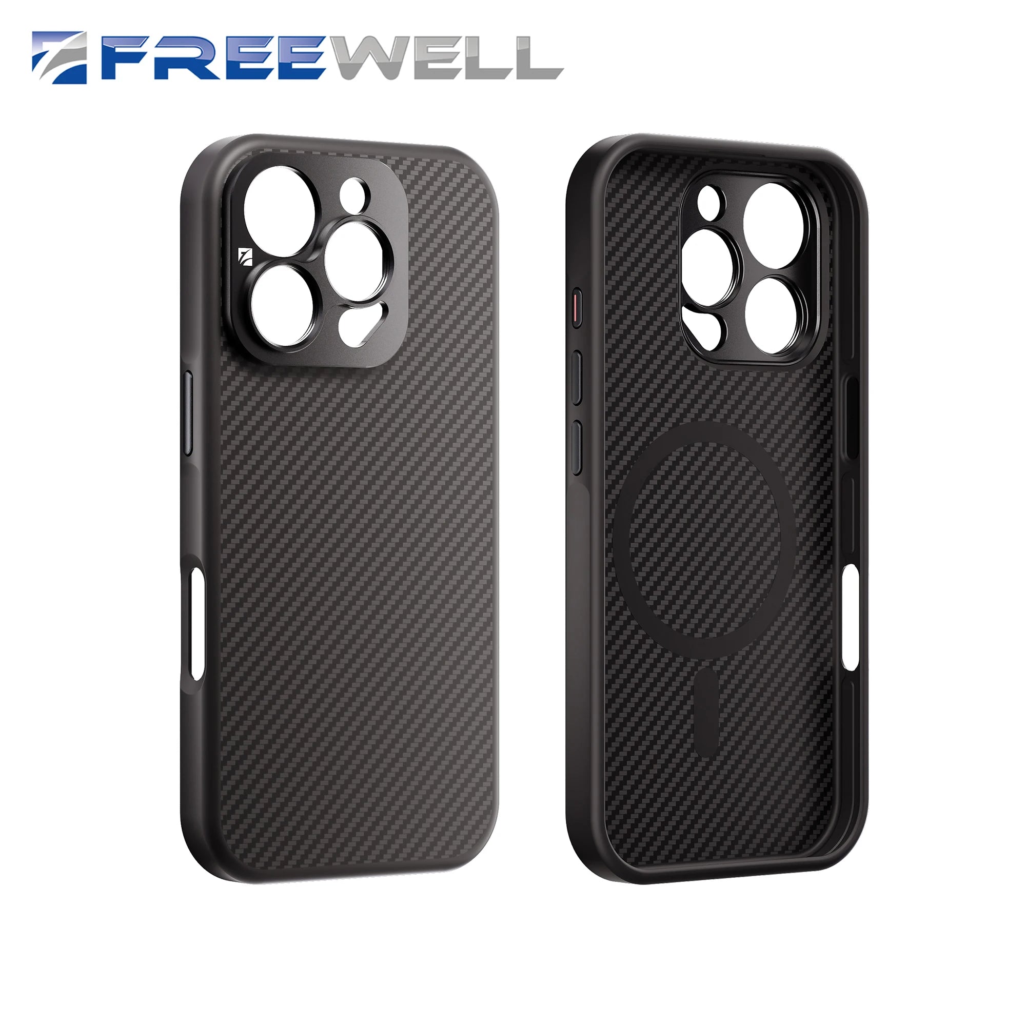 Free well 17mm Mount Phone Case Compatible iPhone 16 Pro & Pro Max Support Photography Accessories Lens and Magnetic Filter Use