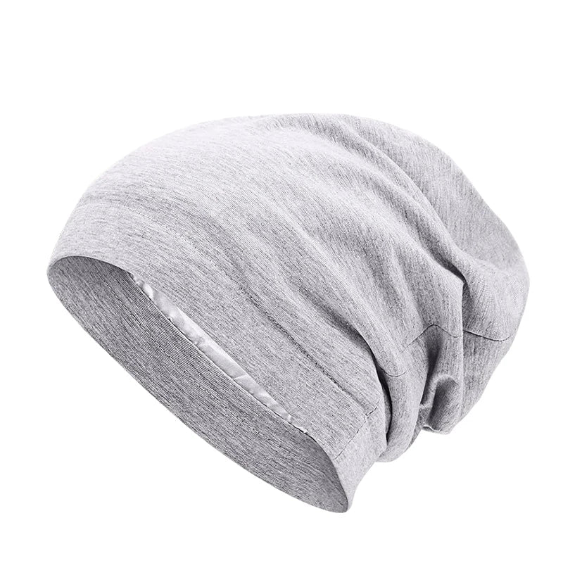 Women Soft Satin Lining Muslim Turban Hat Sleep Cap Arab India Caps