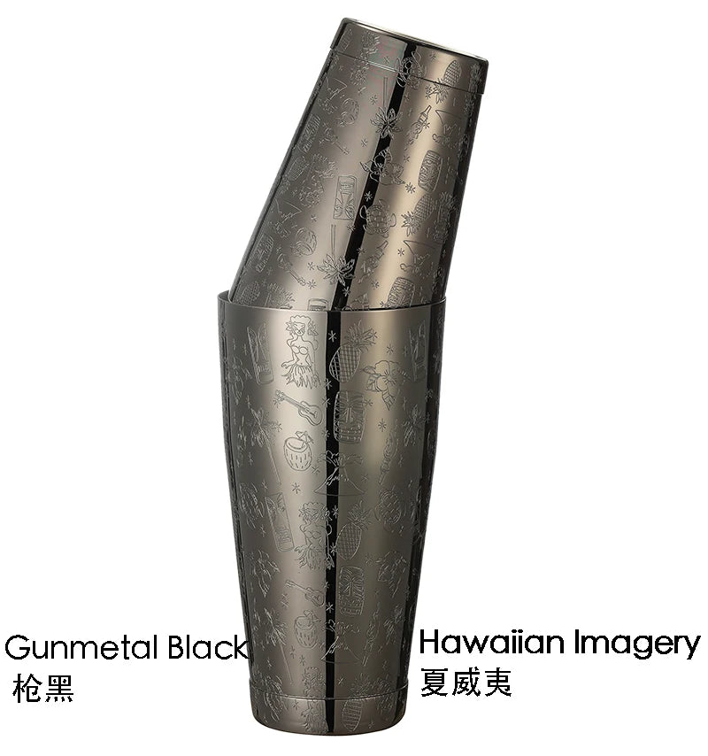 Bar Cocktail Shaker Boston Shaker: 2-piece Set: 18oz Weighted & 25oz Weighted Professional Bartender Cocktail Shaker-