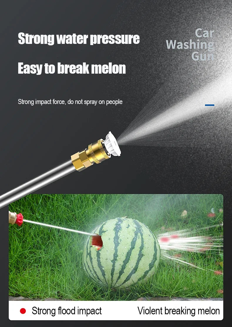 60Bar 21V Cordless High Pressure Car Wash Washer Gun 20000mAh/30000mAh Car Wash Gun Electric Water Gun Machine