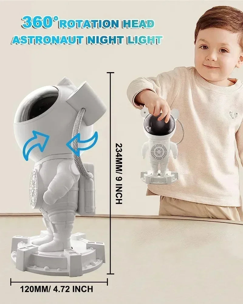 Astronaut Star Projector Galaxy Night Light Nebula Galaxy With Bluetooth Speaker For Children's Bedroom Decoration Kids Gift
