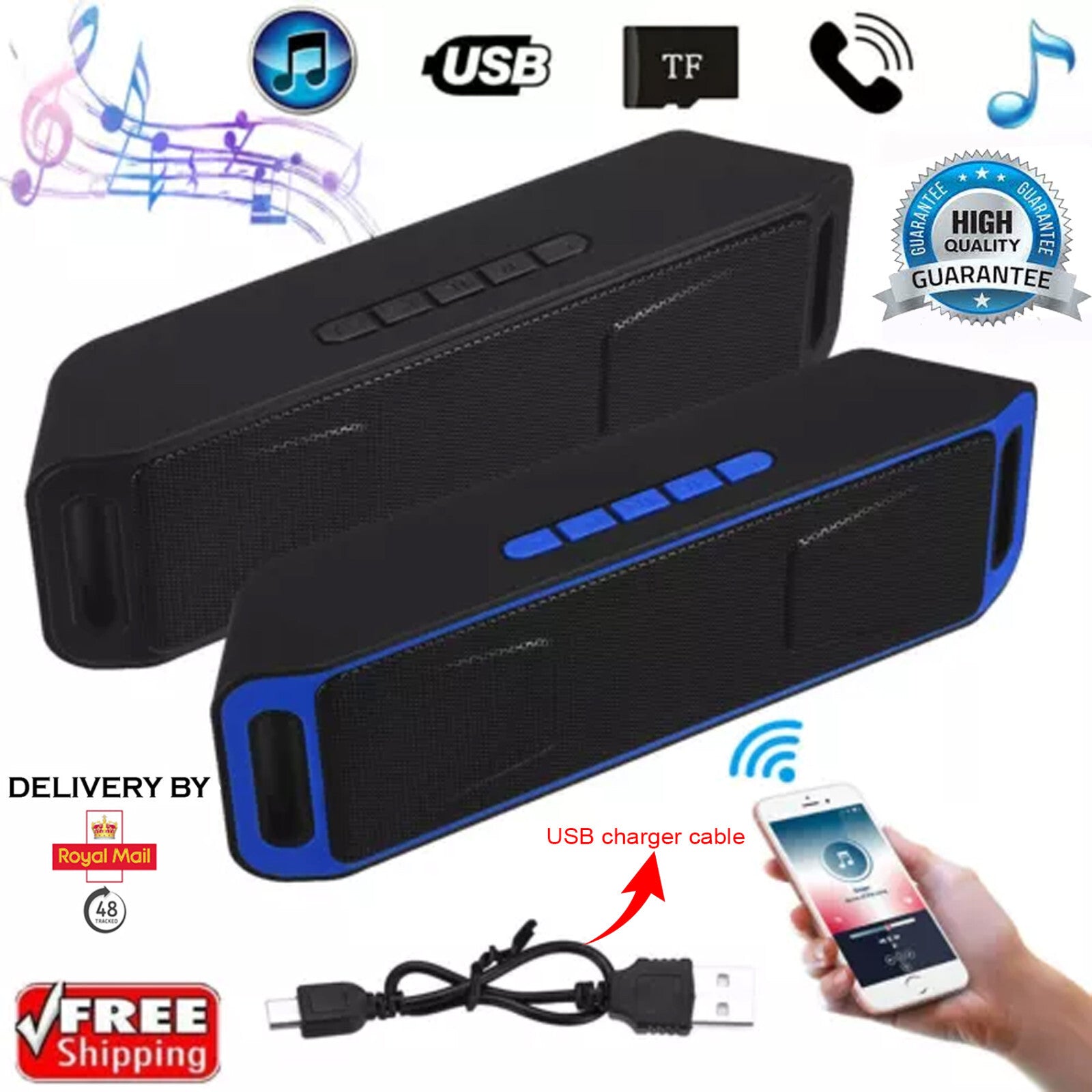 Portable Wireless Bluetooth High Bass Speakers Ultra Loud Speaker Outdoor/Indoor