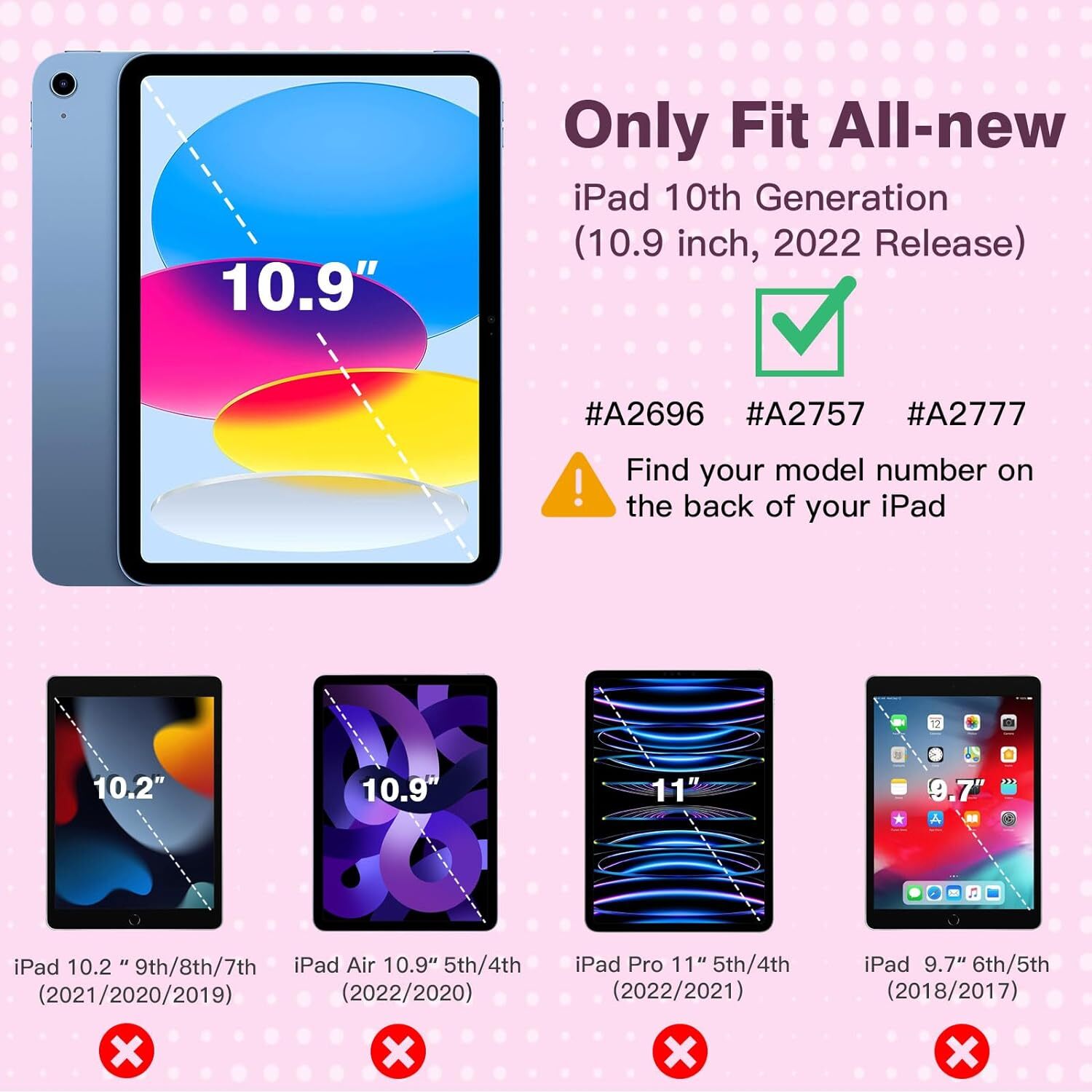 Leather Magnetic Smart Case for Apple iPad
