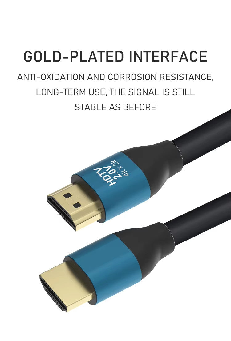 HDMI Cable 2.0 HD 4K 2160P 3D HDTV 1080P 2160P FAST HIGH SPEED GOLD PLATED