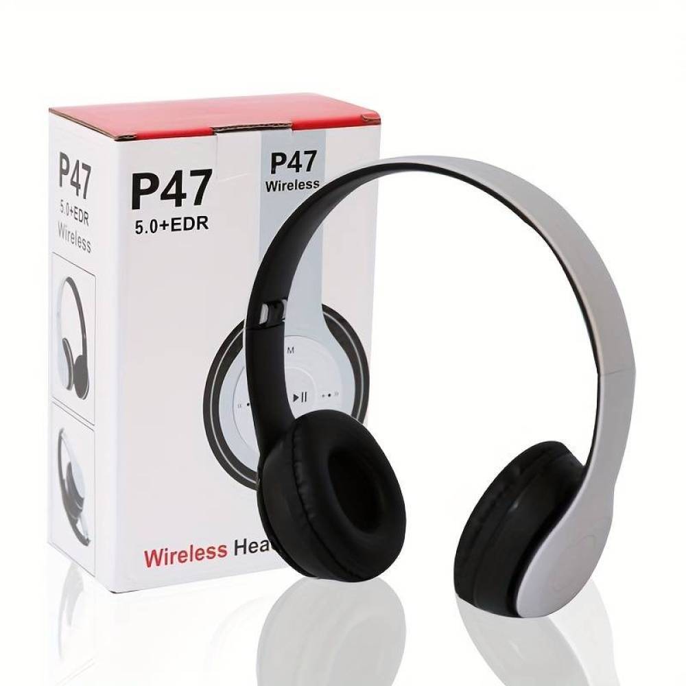 P47 Wireless Bluetooth Headphones with Noise Cancelling Over-Ear Earphones 5.1