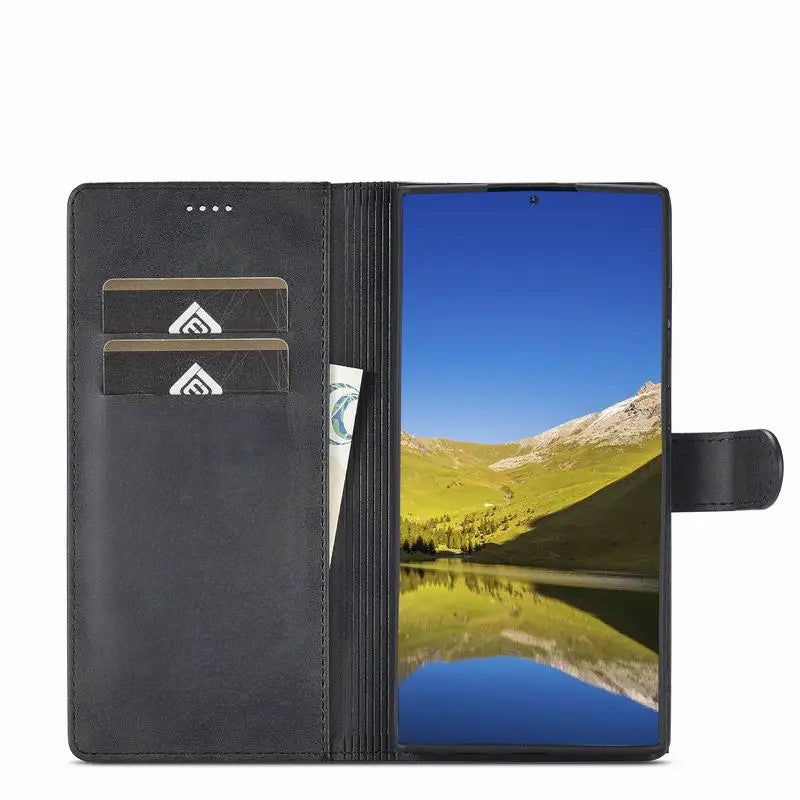 Leather Wallet Case for Samsung S Series
