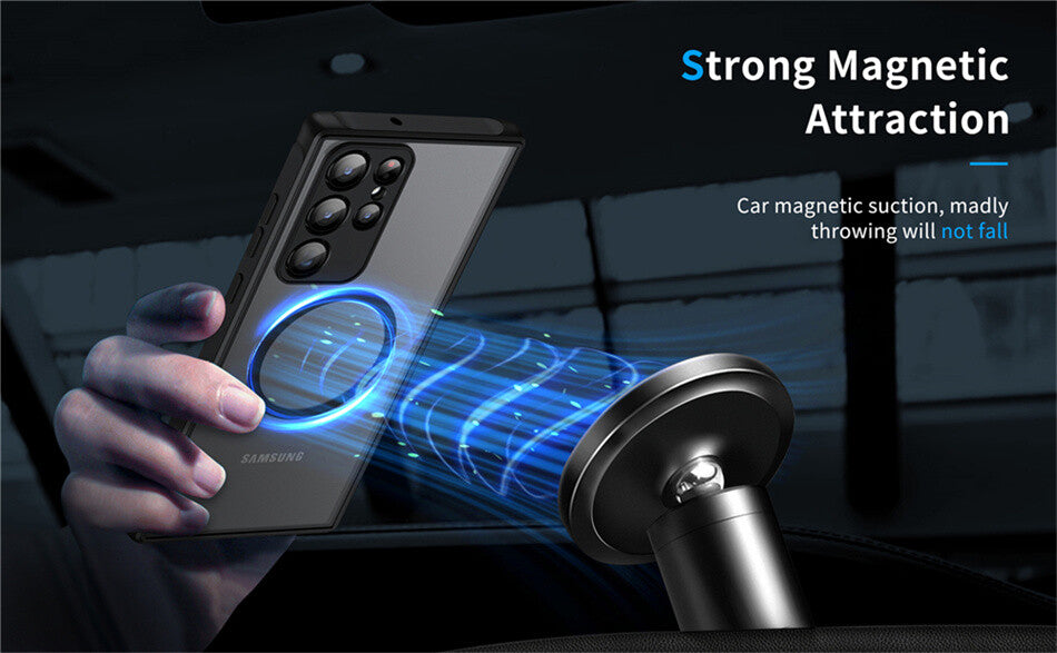 Shock Proof Magnetic Phone Case For Samsung S Models