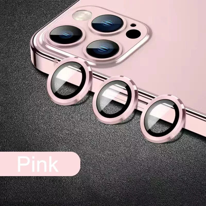 Camera LensGlass Protector Metal Ring for iPhone 17 Pro 14Pro 15Pro 16Pro 17E 13