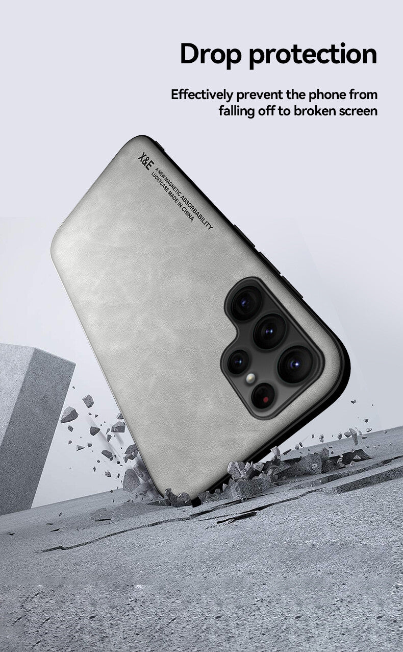 Shockproof Magnetic Leather Cover For Samsung Galaxy S Ultra Plus