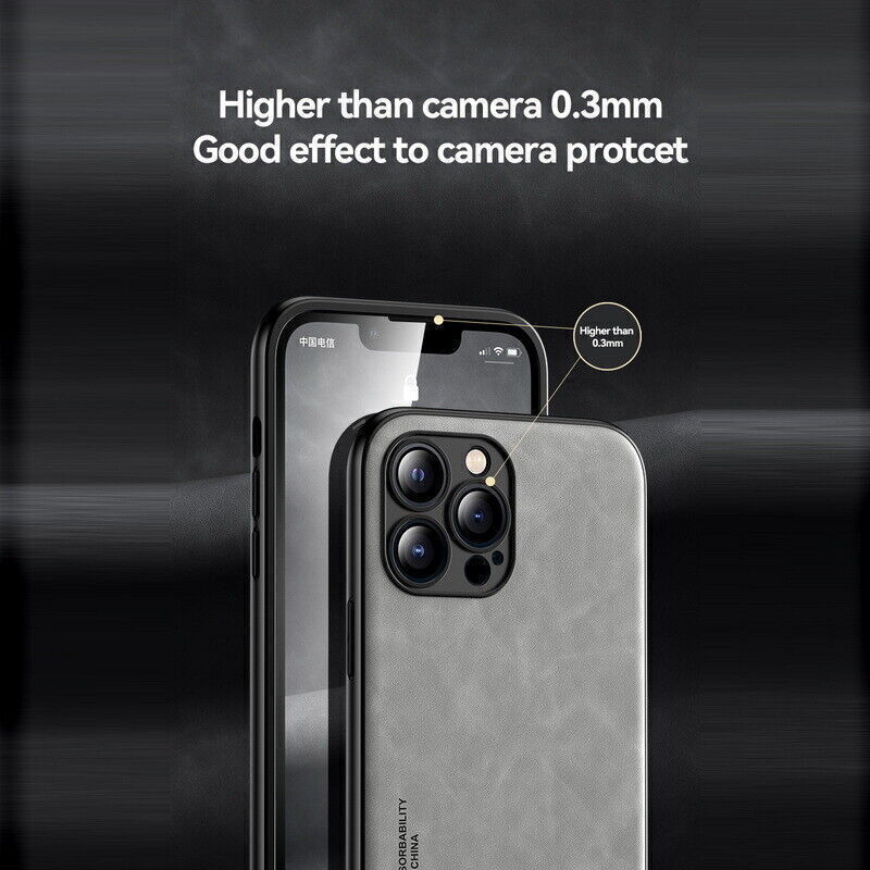 Shockproof Leather Magnetic Case For iPhone's