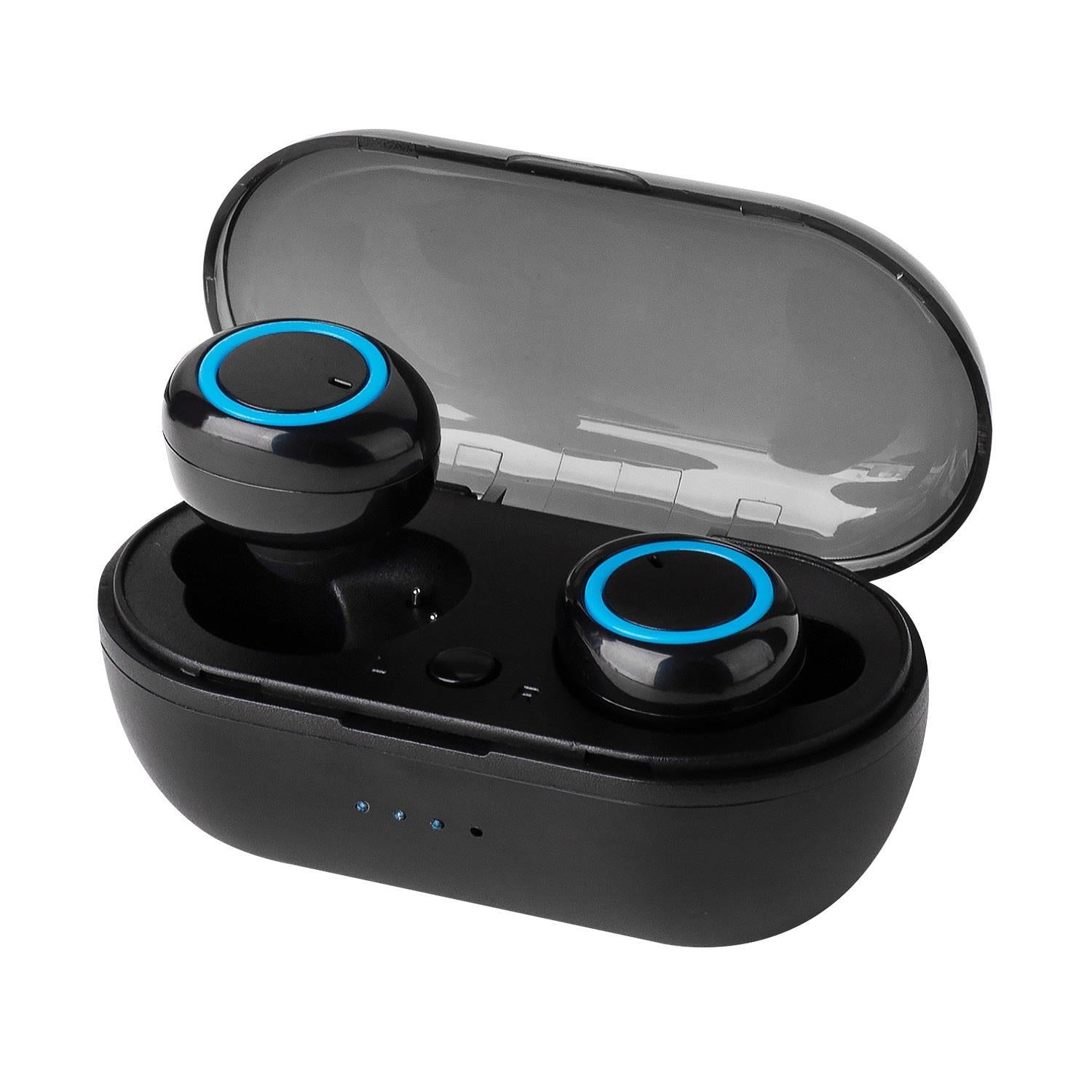 Vybe TWS Earbuds with 3H Music Playback, Charging Case and LED Indicator - Black