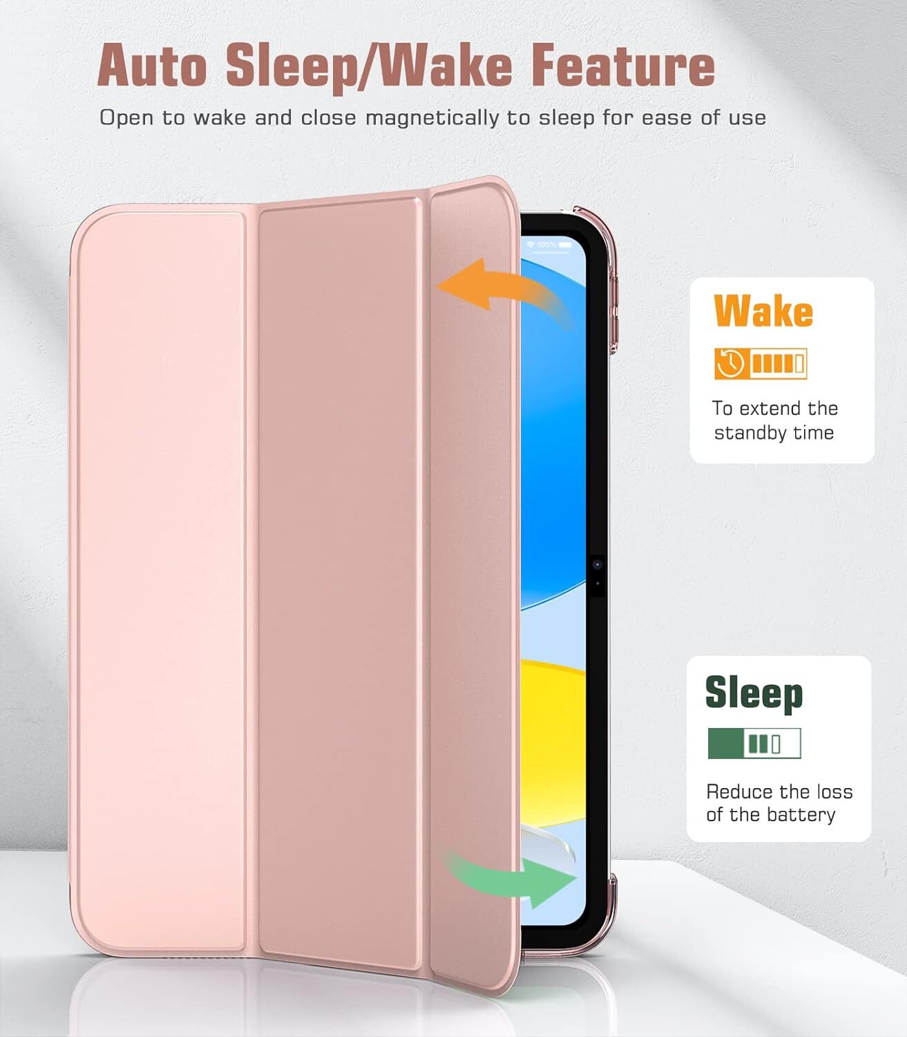 Leather Magnetic Smart Case for Apple iPad