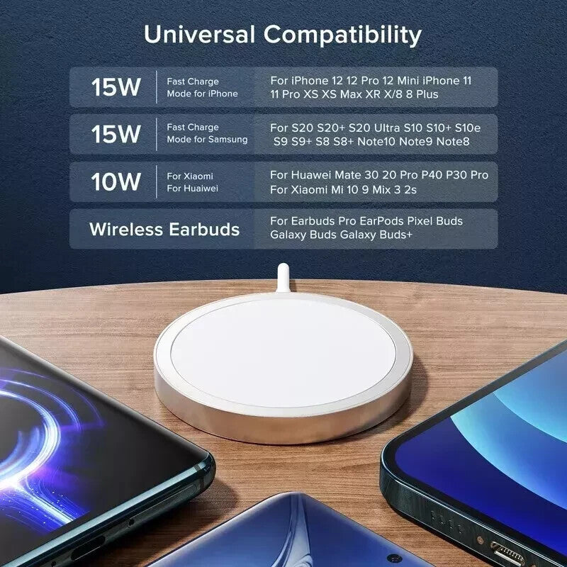 15W Fast Wireless Charger For Apple Mag Safe iPhone 17e 13 12 15 14 16 17Pro Max