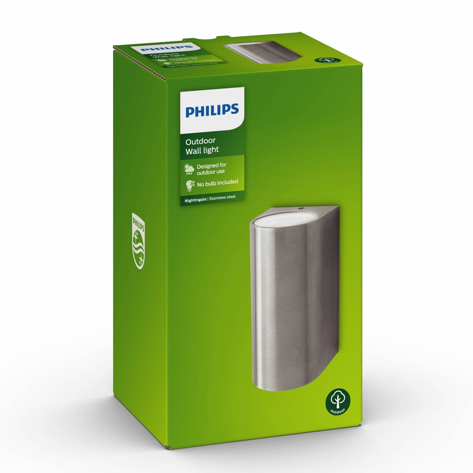 Philips Nightingale Bi-Direction GU10 Wall Lantern (Bulbs not included)