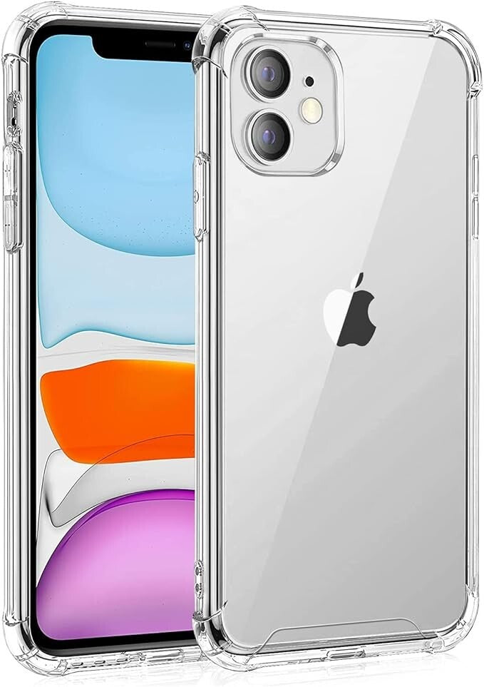 Case For iPhone 16 15 14 Pro Max Plus 13 11 12 7 8 Clear Cover Shockproof