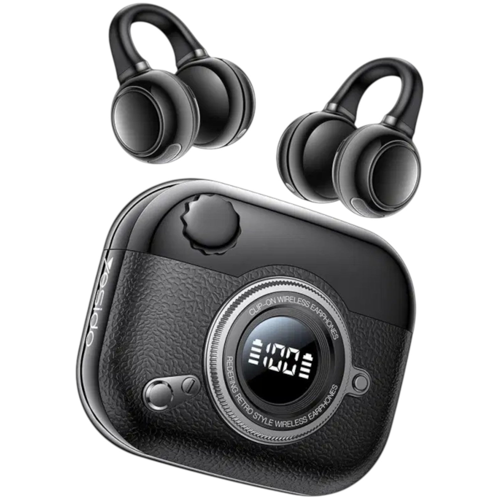 Wireless Earbuds Clip On Bluetooth Headset Open Ear Earbuds For iPhone & Android