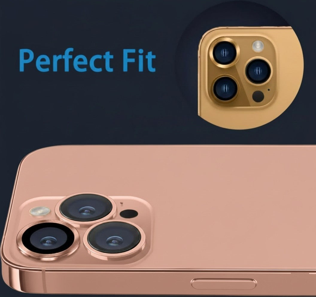 Camera LensGlass Protector Metal Ring for iPhone 17 Pro 14Pro 15Pro 16Pro 17E 13