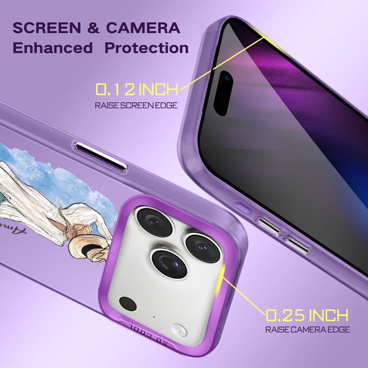IPhone Case For iPhone 16 Pro 14 15 Pro Max 17e Customized Fashion Girls Cover