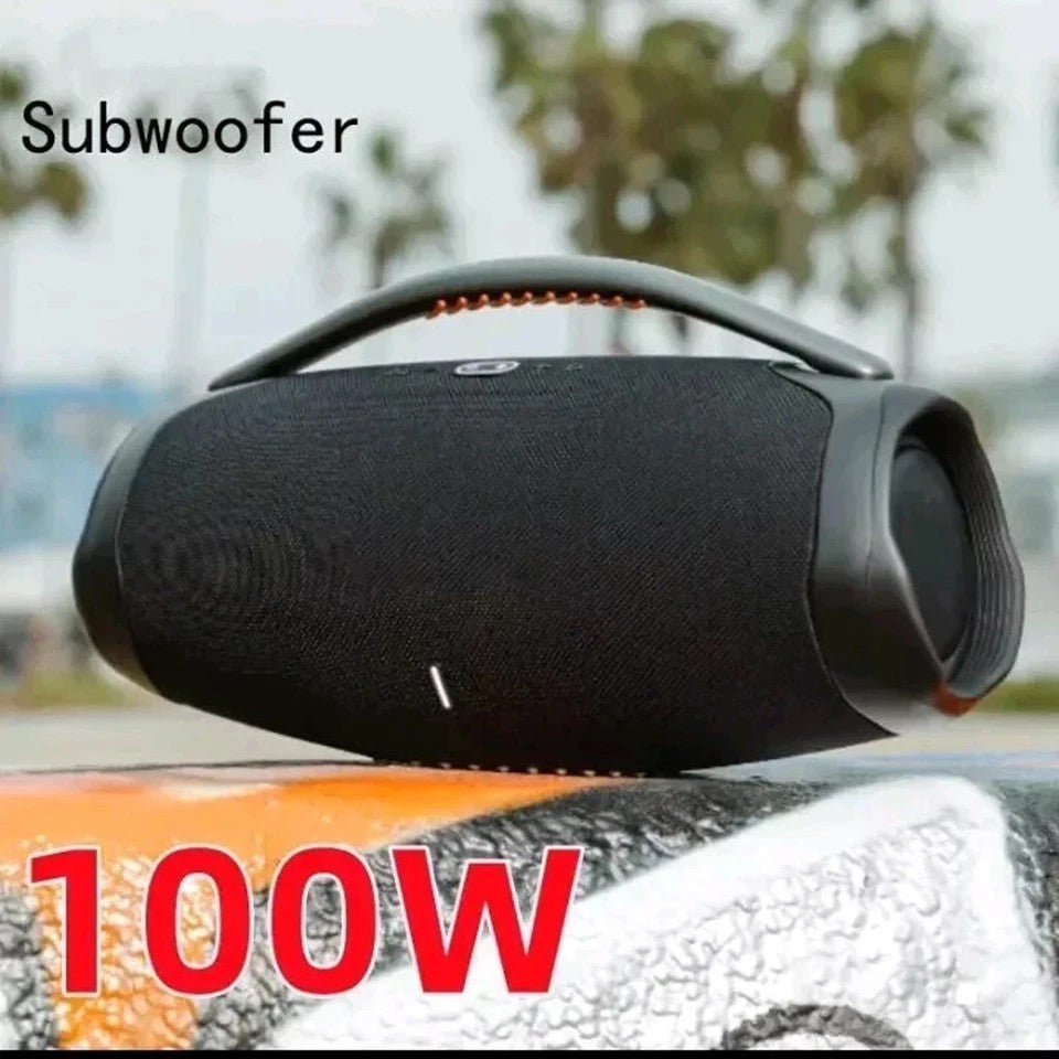 100W Portable Wireless Bluetooth Speaker Stereo Bass Loud AUX USB FM Waterproof