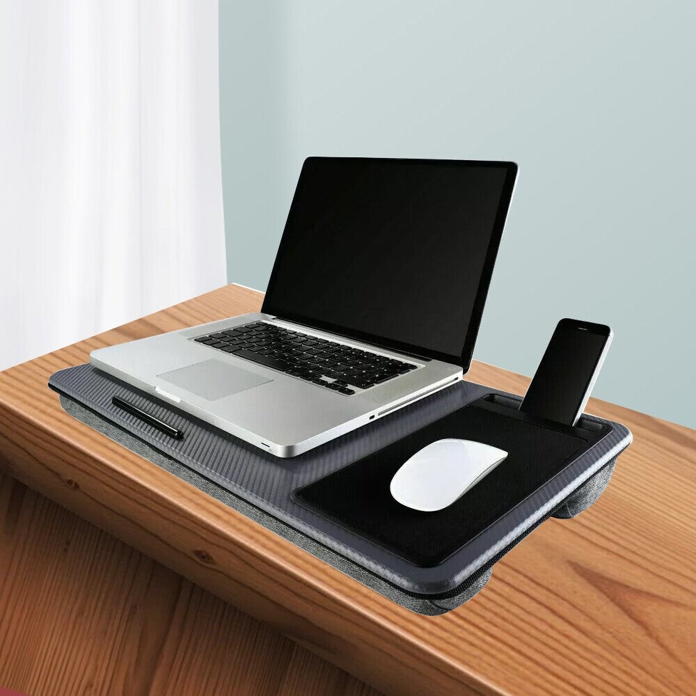 Portable Laptop Lap Desk Tray – Cushioned Support