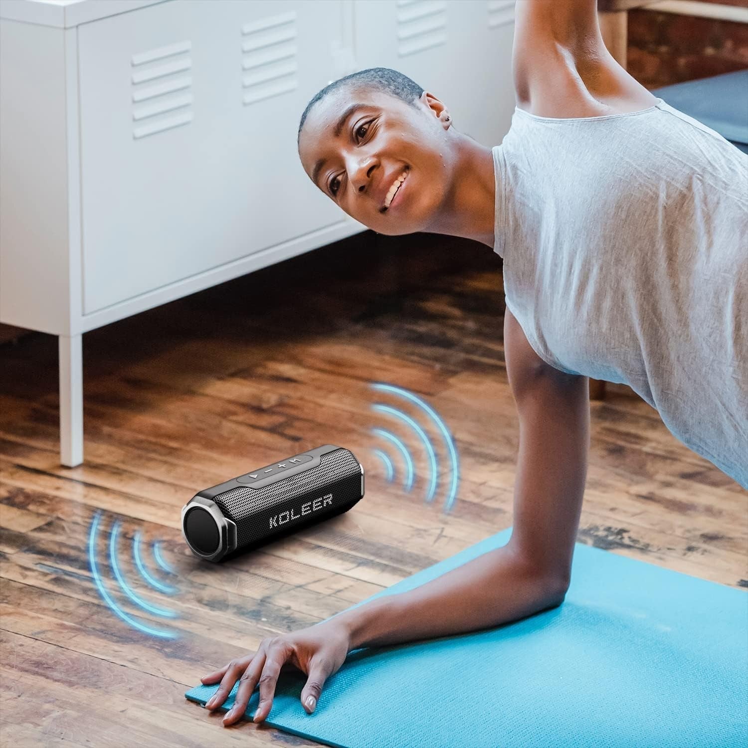 KOLEER Bluetooth Speaker Wireless Portable Stereo Sound Extra Bass 30H Playtime